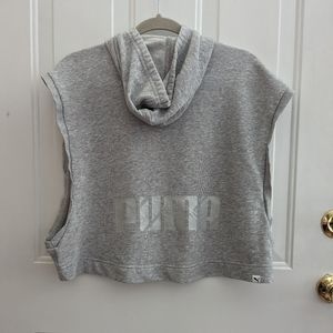 Puma crop sleeveless hoodie